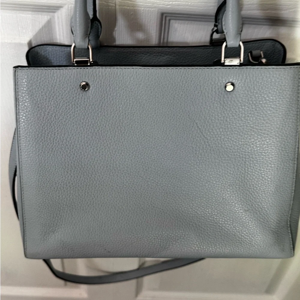 Kate Spade light blue Pebbled Leather Tote